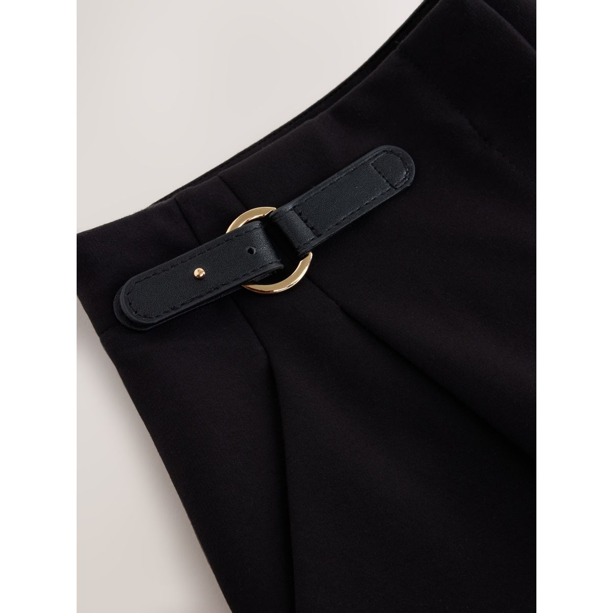 Pantalon bouffant en point de rome épais noir, NEXT