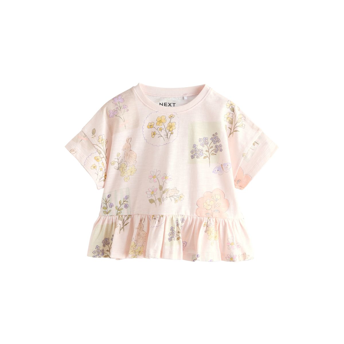 T-shirt, lot de 4 bleu/jaune, NEXT