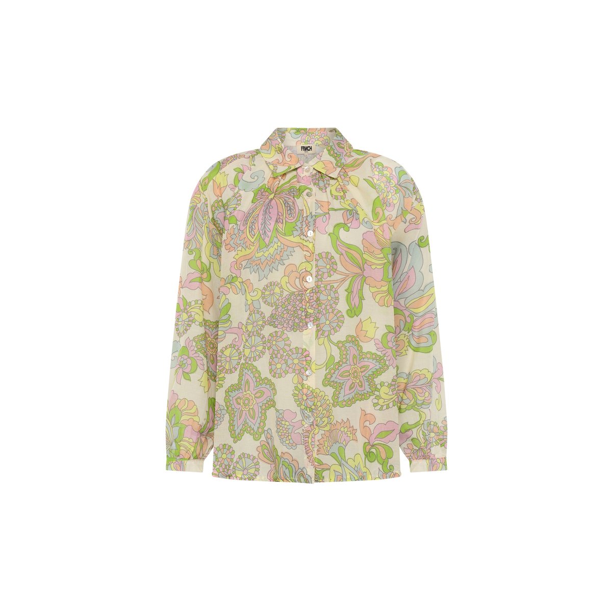 Chemise  en coton ISNELLE cachemire, FRNCH