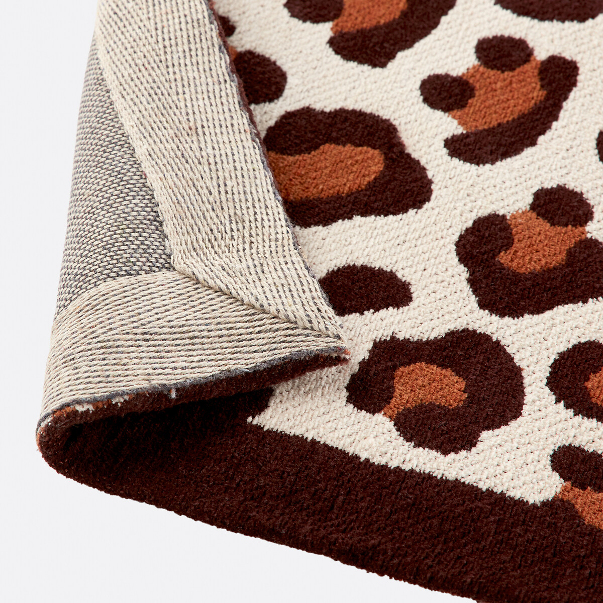 Tapis motif léopard, Nimia marron/écru, LA REDOUTE INTERIEURS