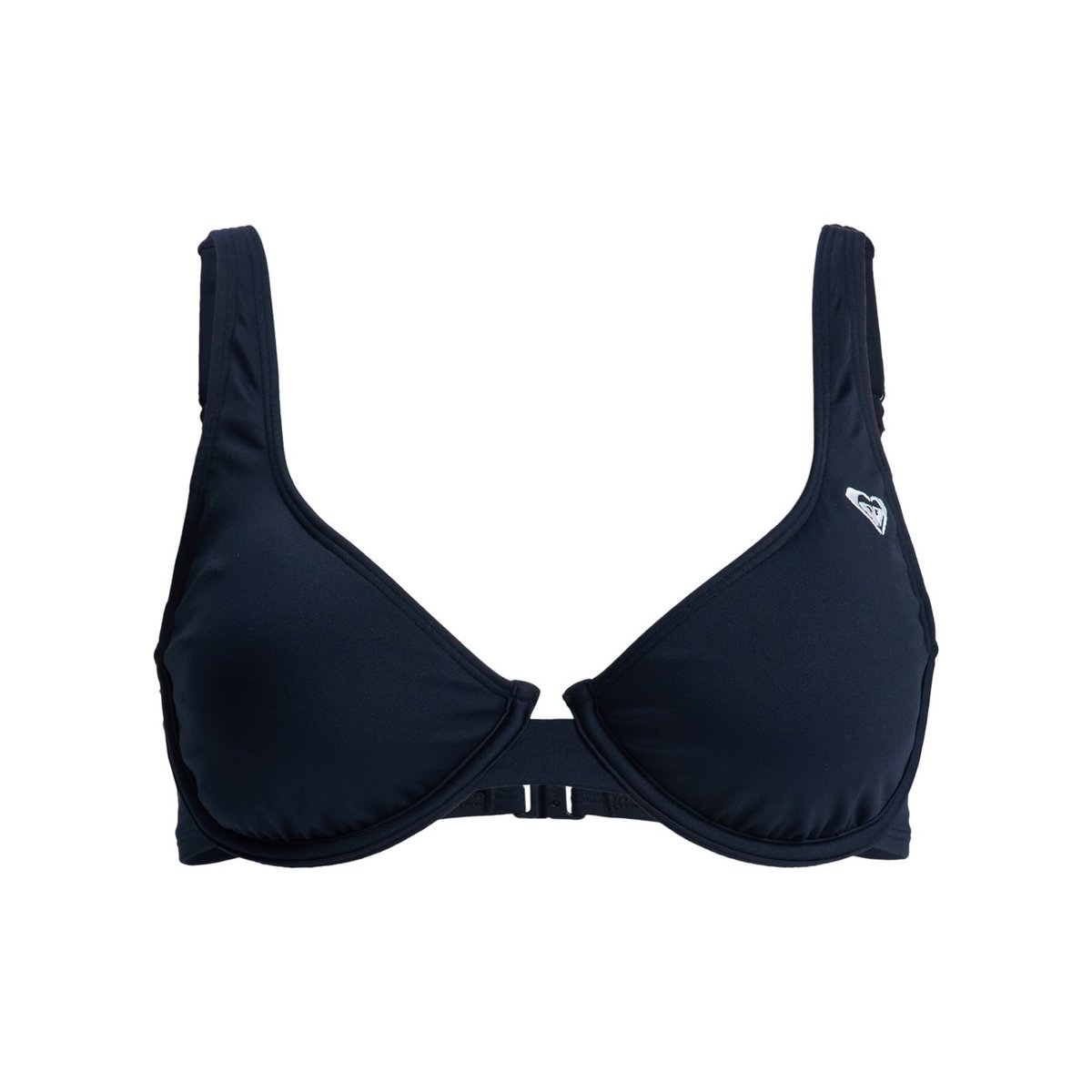 Haut de maillot de bain bikini bonnet D à armatures SOLID ESSENTIALS UNDERWIRE DCUP. noir anthracite, ROXY