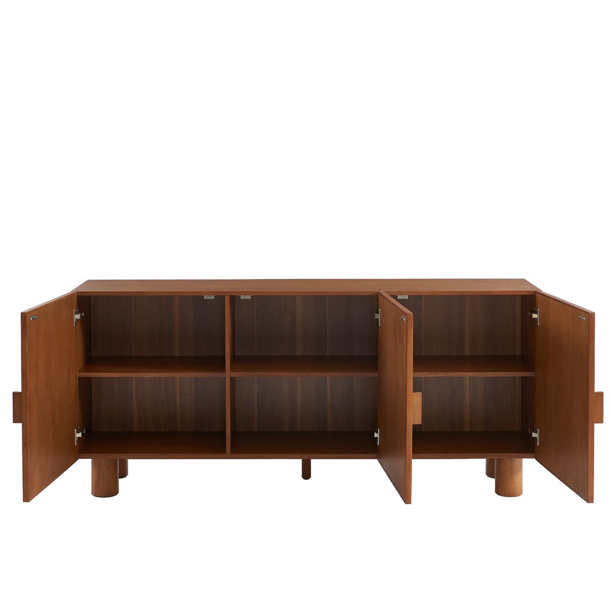 Buffet 3 portes en tissu GASTON frêne, SORELH