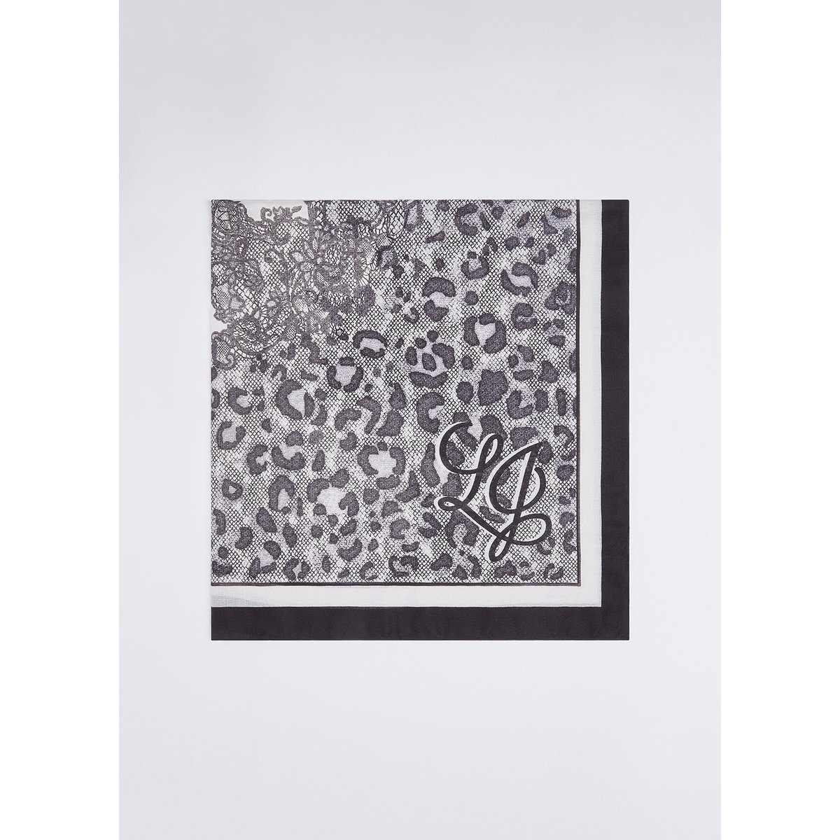 Grand Foulard Imprimé Animalier noir, LIU JO