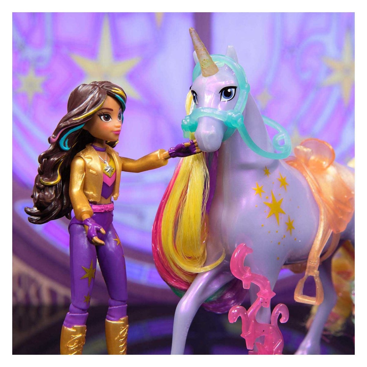 Unicorn Academy - Licorne Wildstar + Poupée Sophia multicolore, SPIN MASTER