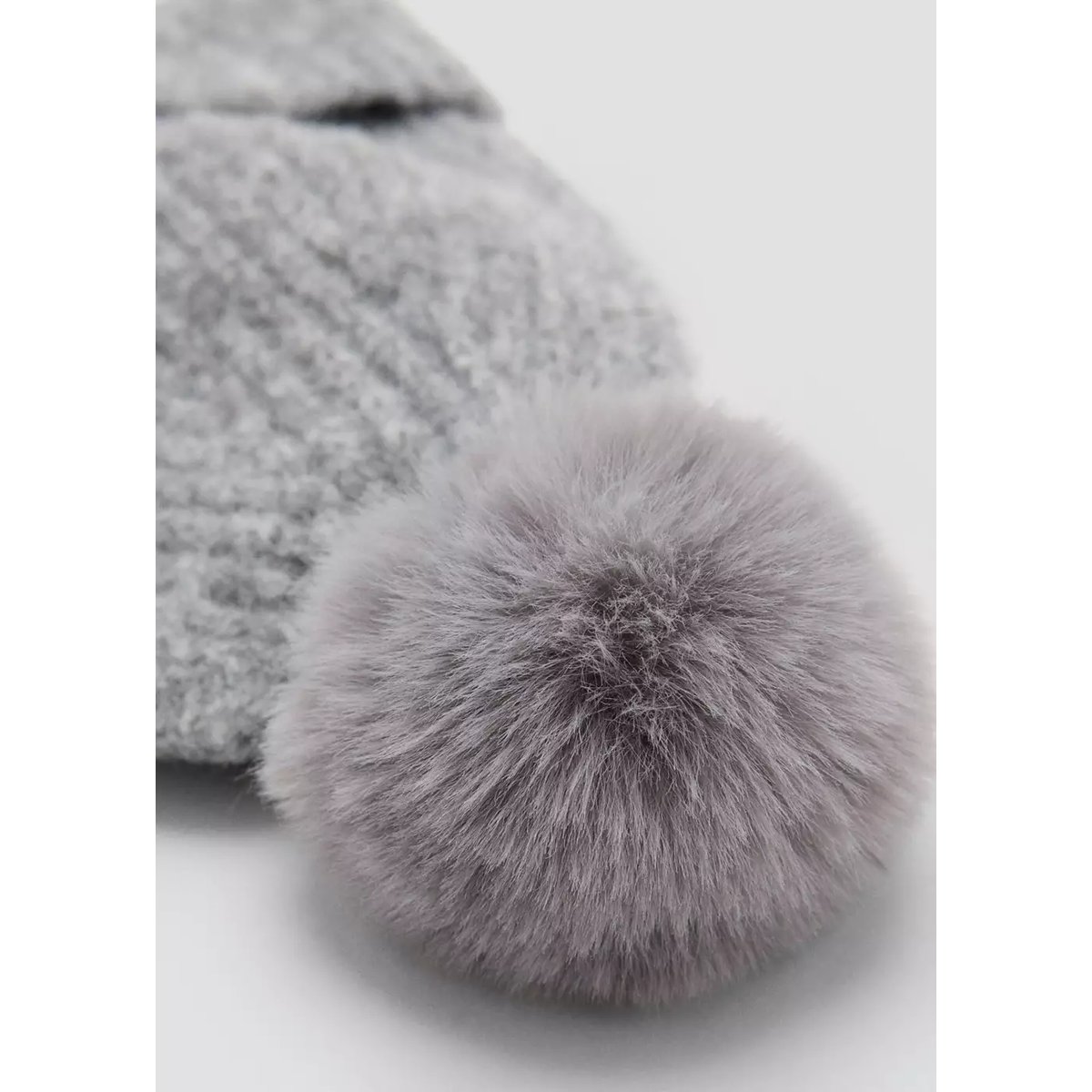 Bonnet pompon gris, MANGO KIDS