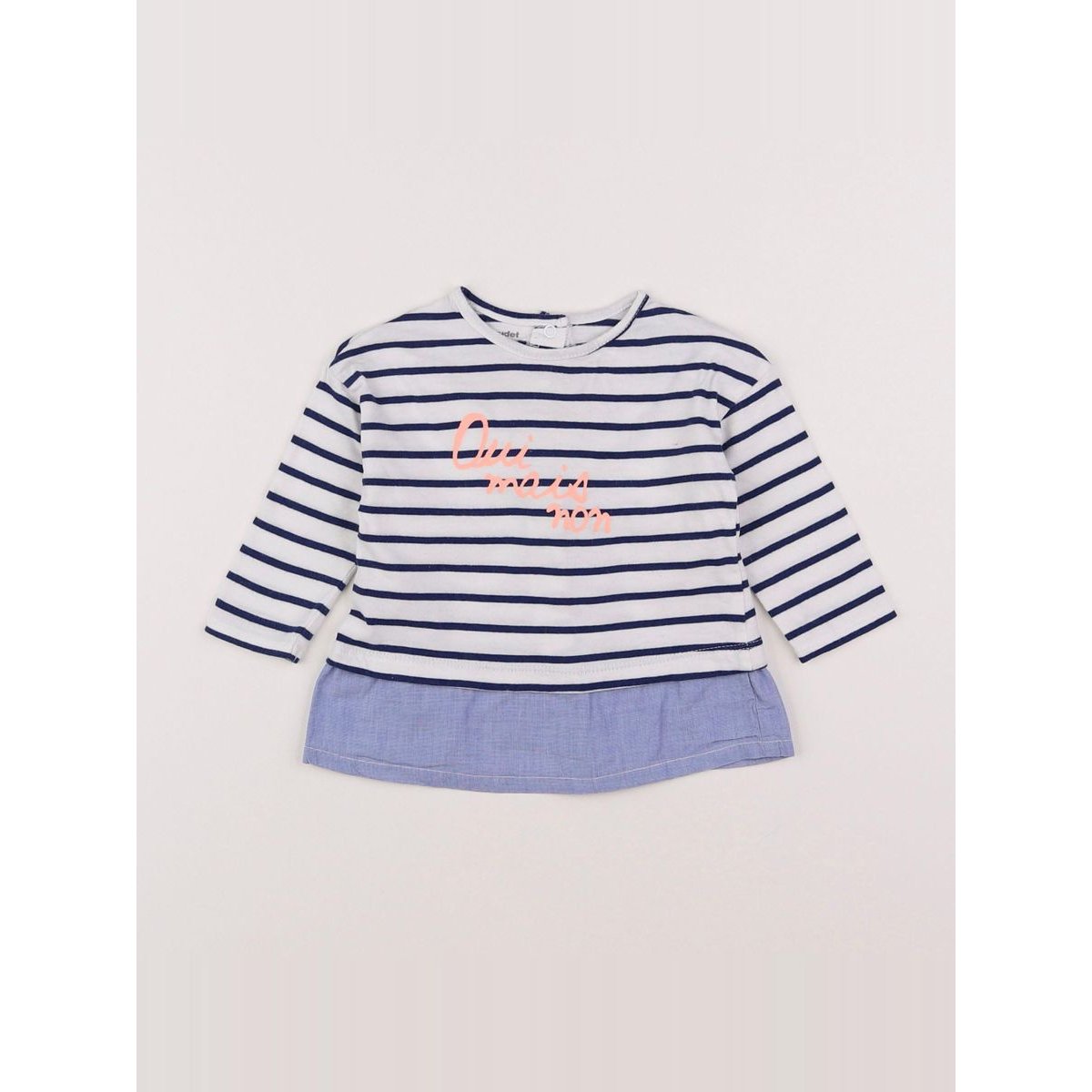 Tee-shirt - Bon état blanc, bleu, VERTBAUDET