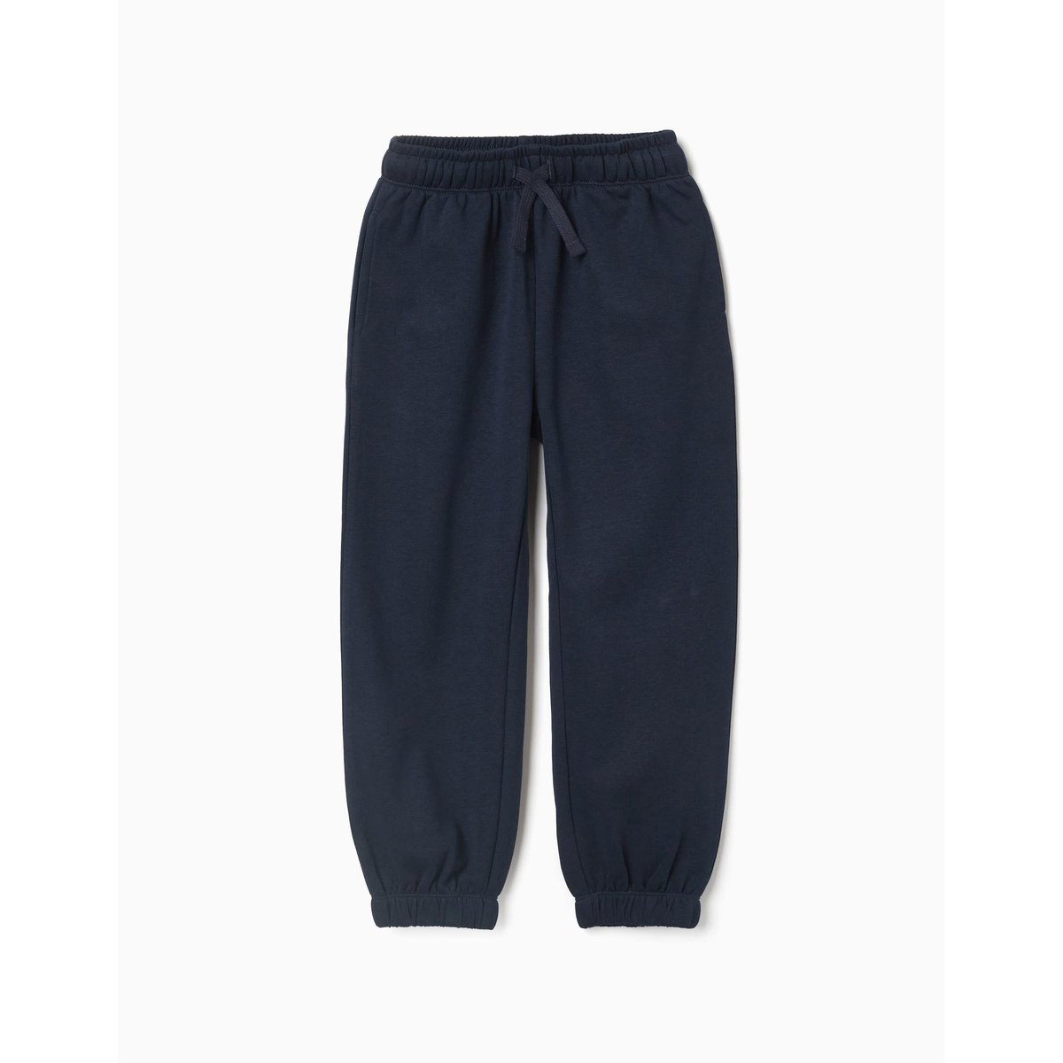Pantalon de jogging en molleton avec cordon de serrage et poches bleu foncé, ZIPPY