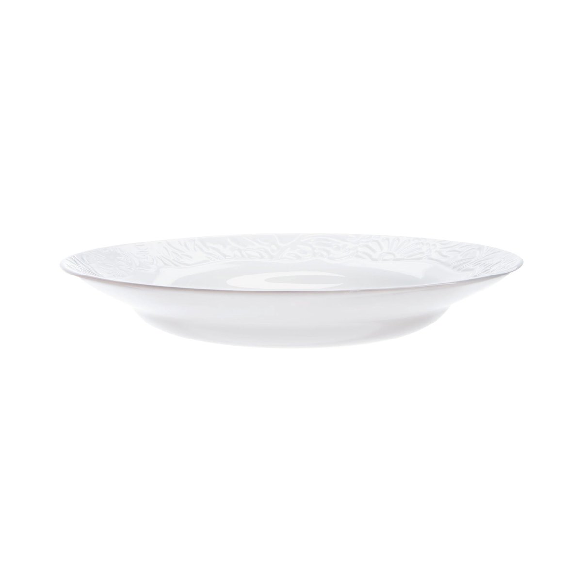 6 assiettes creuses blanches 22 cm -DANBURY blanc, LUMINARC