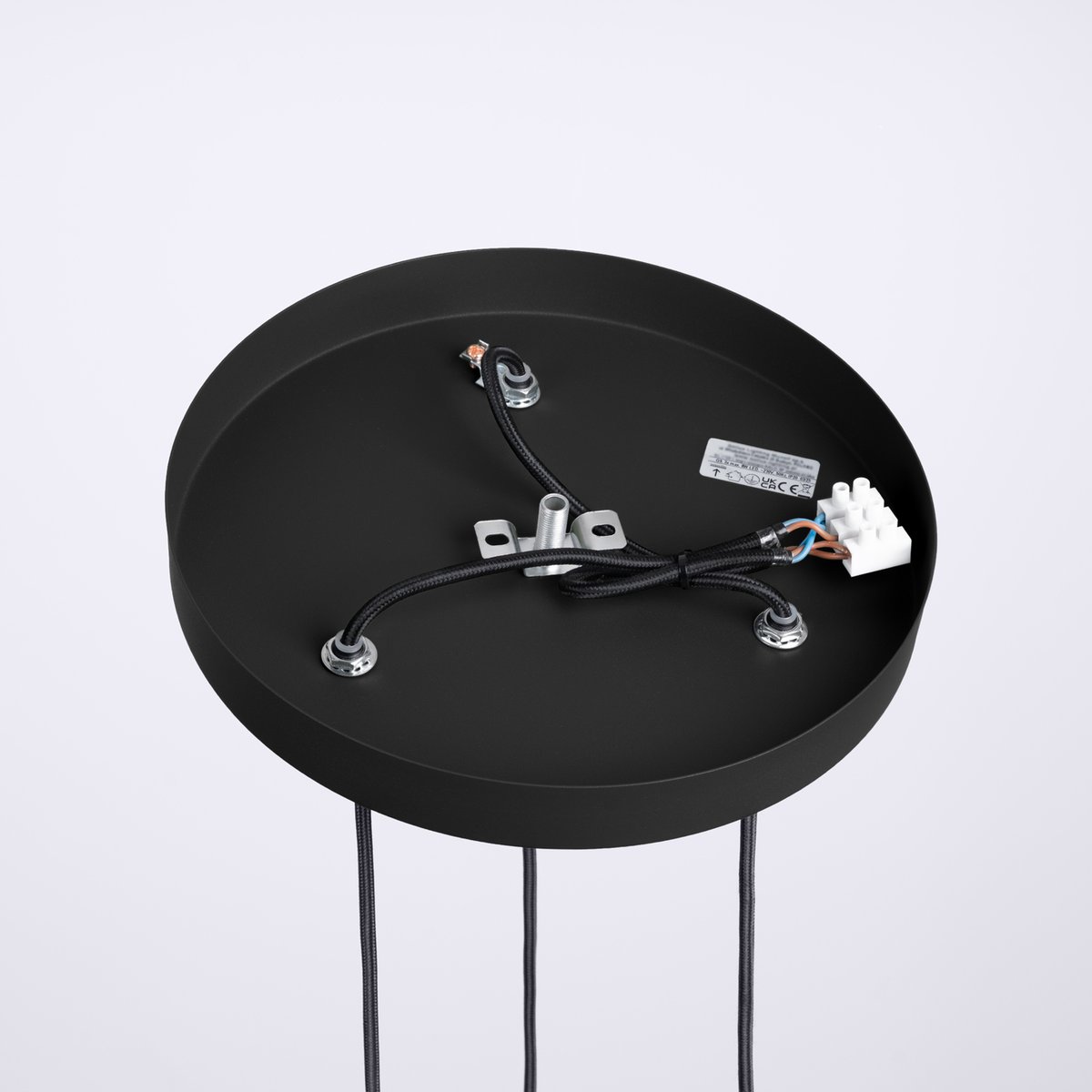 Suspension Aluminium Noir G9 3 Halo noir, EDEN