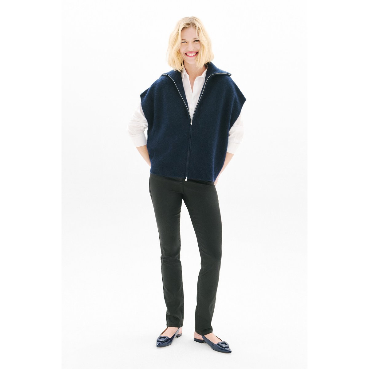 Pull ample camionneur MITCH bleu marine, CAROLL
