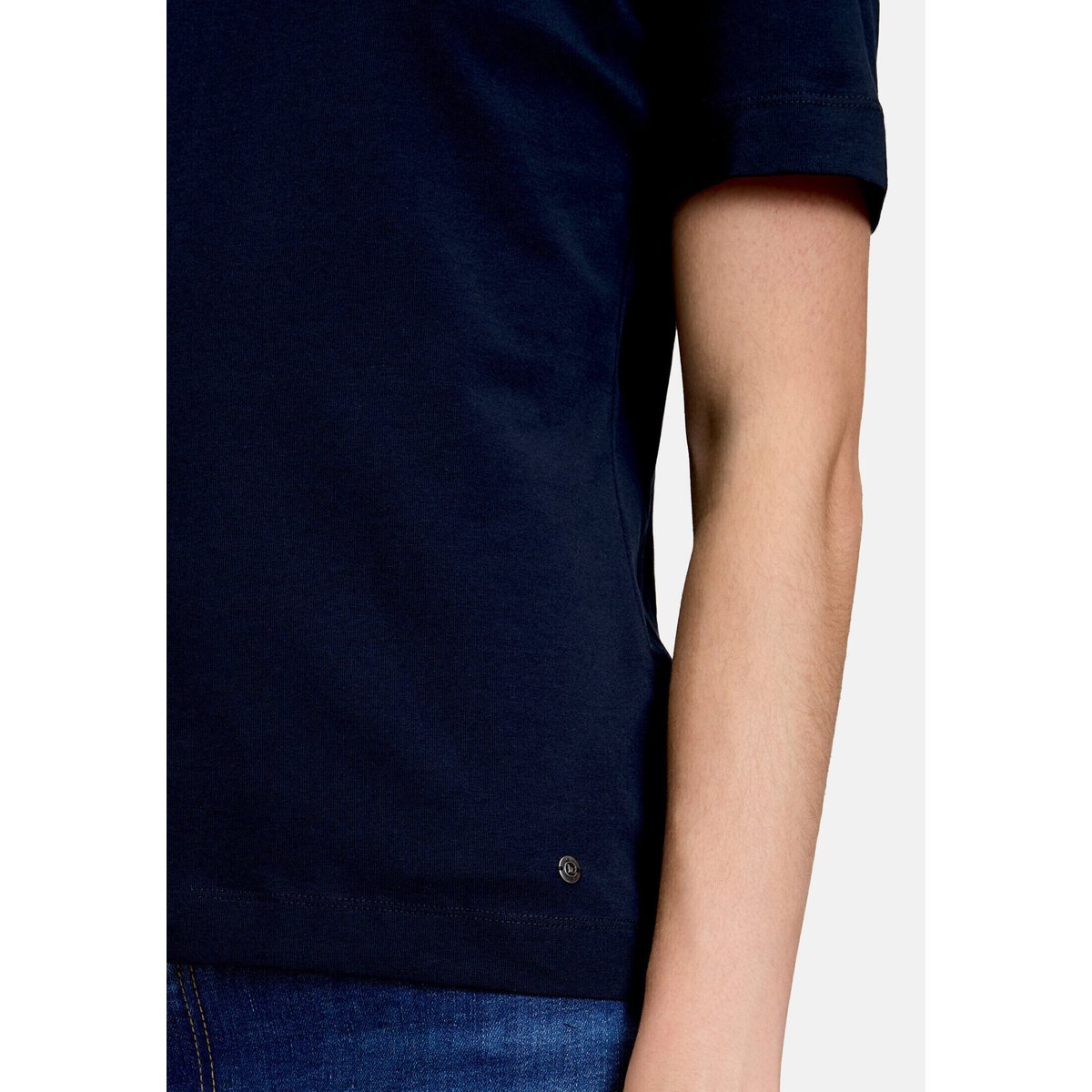 T-shirt basique à encolure ronde navy blue, BETTY & CO