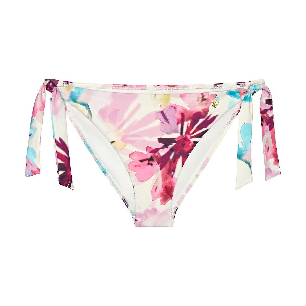 Summer Fleur High Cut Bikini Bottoms white floral print, TRIUMPH