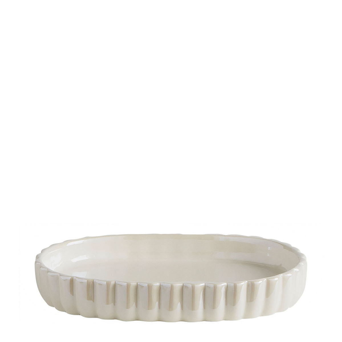 Porte-savon en céramique blanc, MATHILDE M