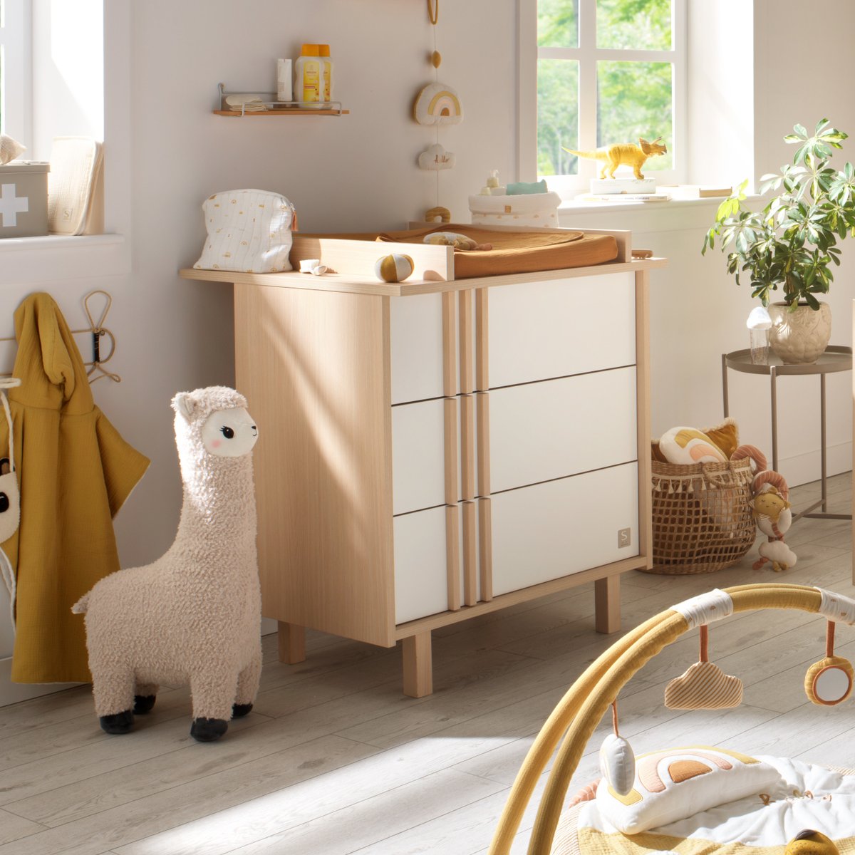 Plan à langer pour commode jusqu'à 15 kg marron, SAUTHON