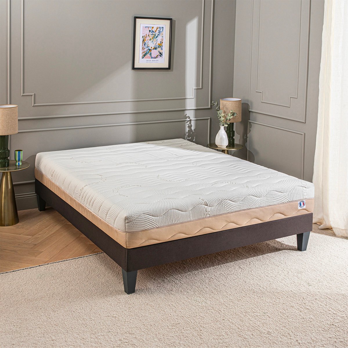Matelas Mousse Leman 90x200 cm Accueil hypersoft blanc, BELLECOUR