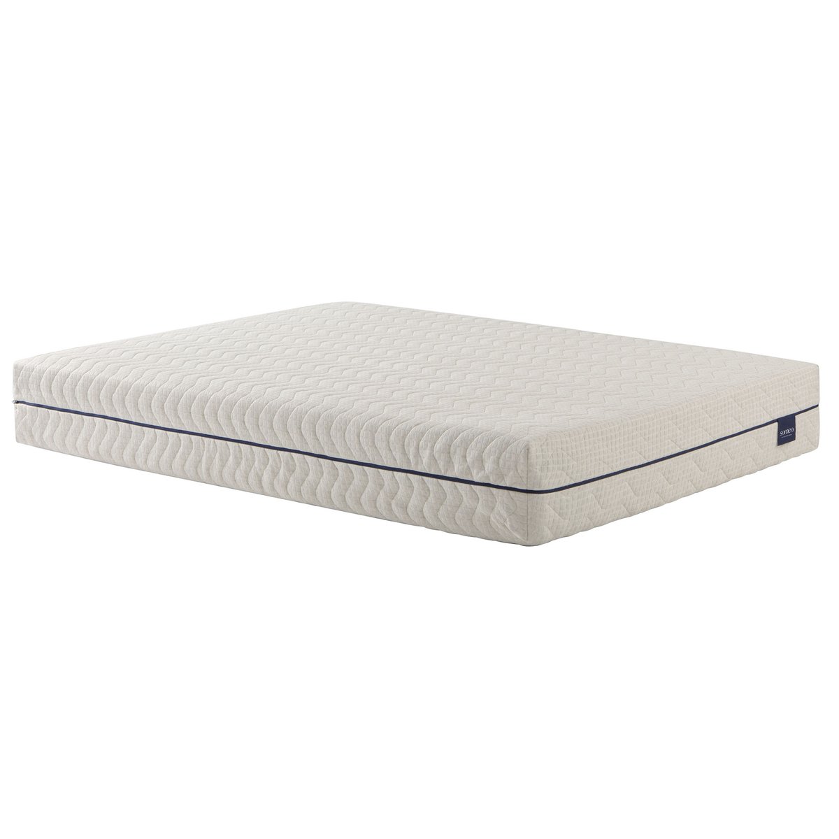 Matelas éco-responsable ressorts et latex naturel Aube 600 ecru, SOMEO