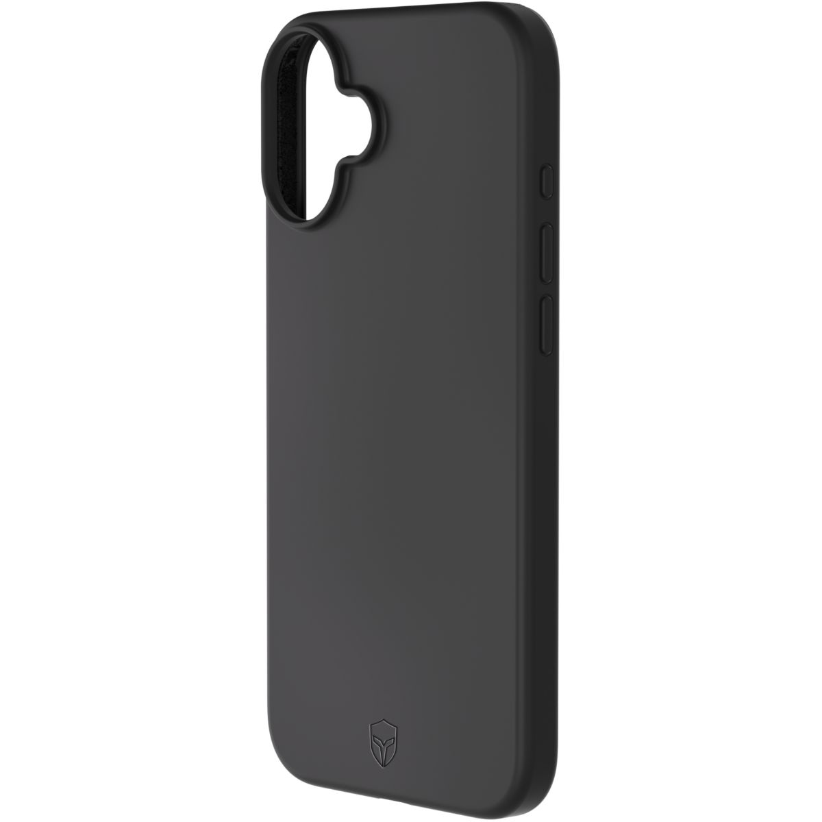 Coque iPhone 16 Plus MagSafe siliconne Noir couleur unique, FORCE CASE