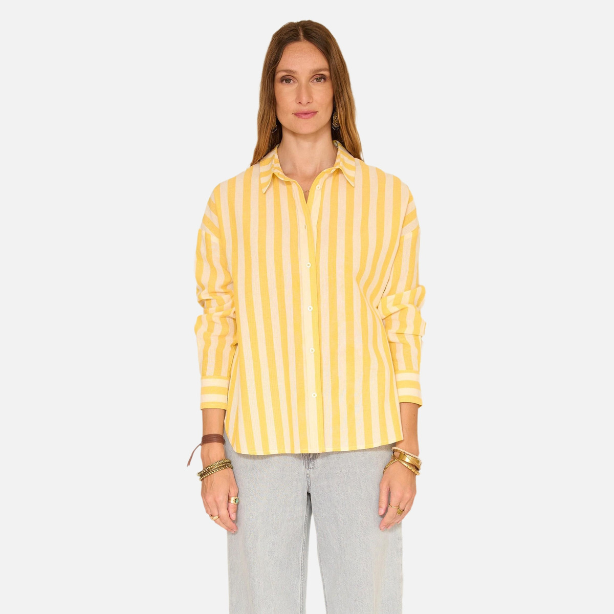 Chemise CURTIS 26s jaune soleil, MKT STUDIO