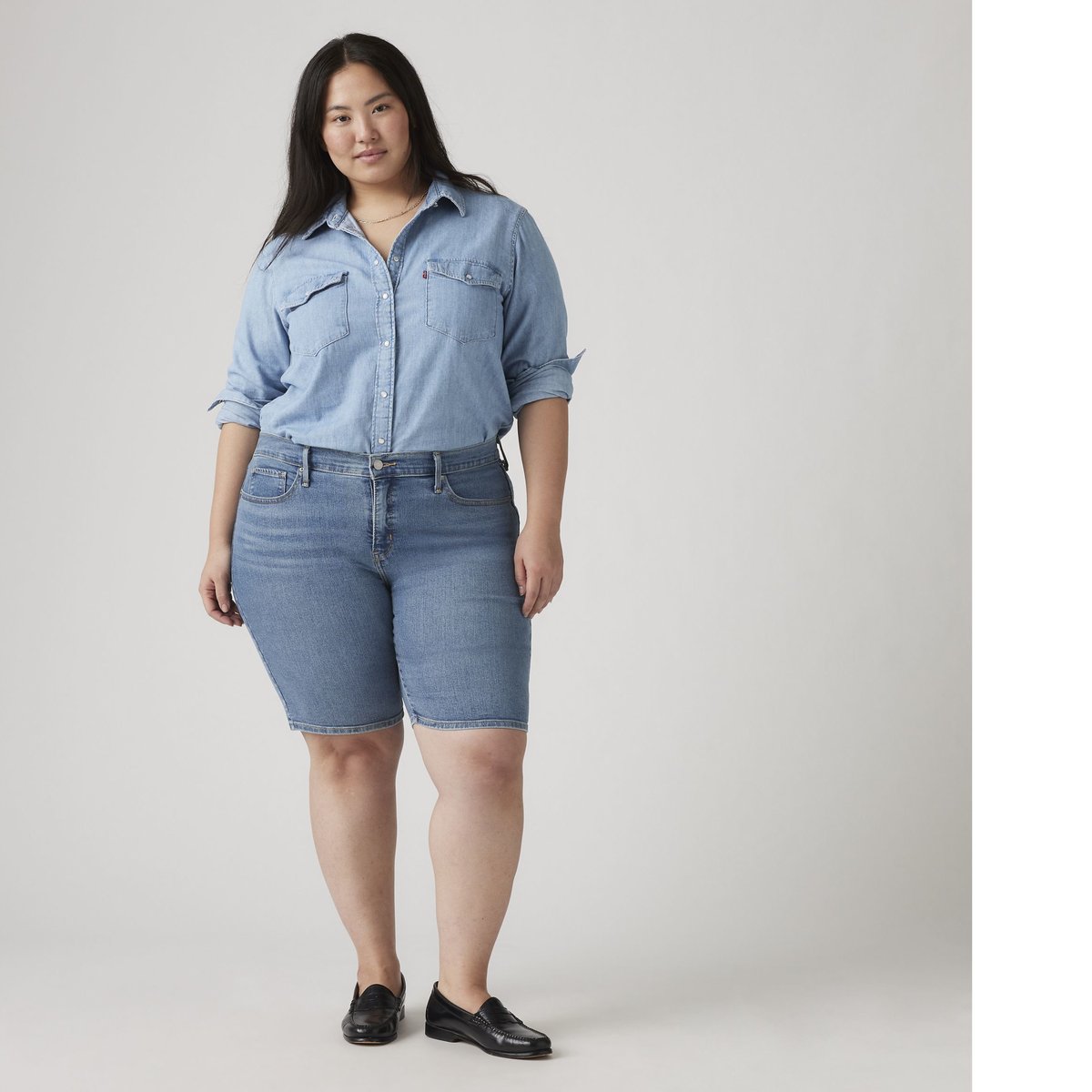 Bermuda galbant bleu - camp denim short plus, LEVI'S