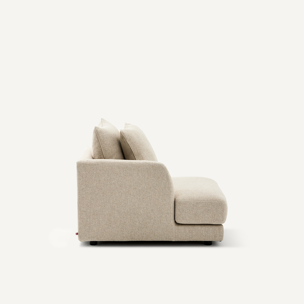 Linkes Sofa-Halbmodul, modular, aus Baumwollmischgewebe, TIBERIO ecru, AM.PM