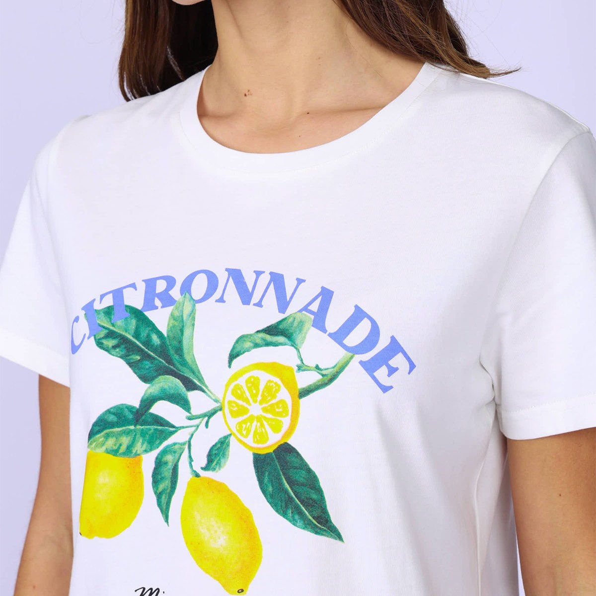 T-shirt citrons Gabriel blanc casse, MISE AU GREEN