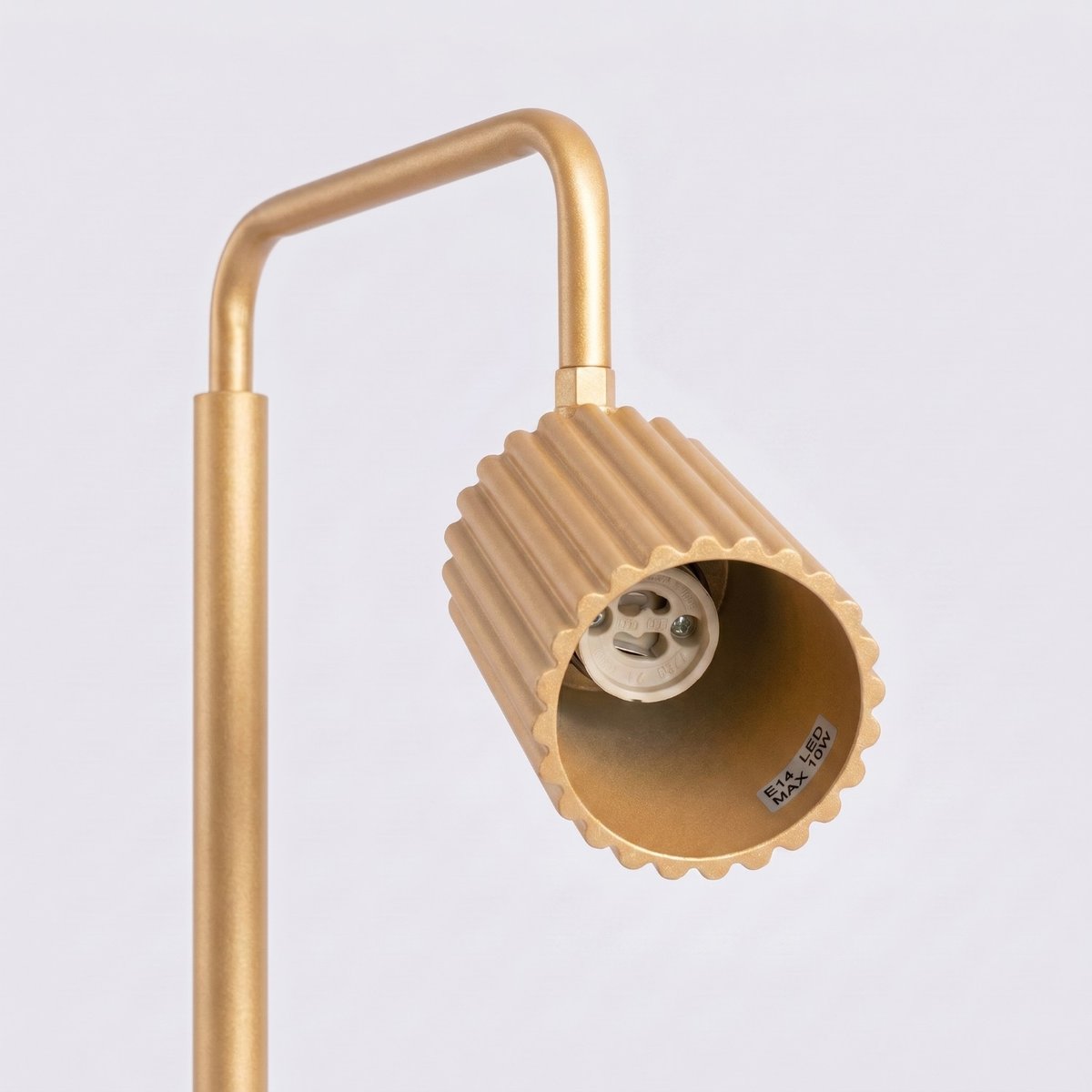 Lampadaire Aluminium Doré GU10 1 KARBON doré, EDEN