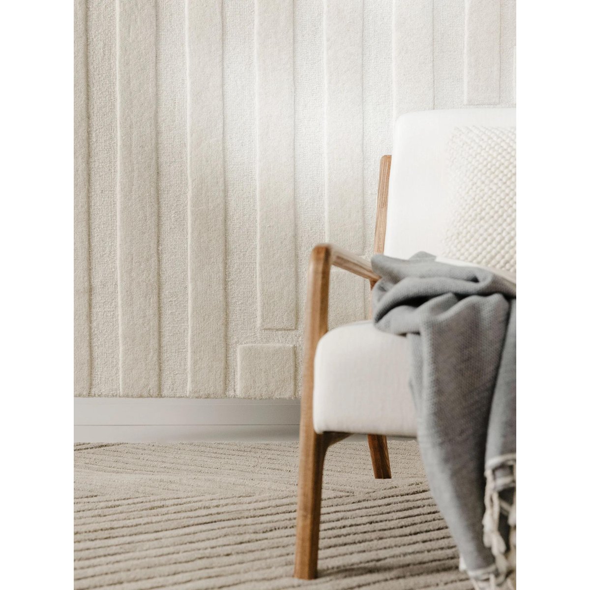 Tapis de laine tufté main YANIS ivory, BENUTA