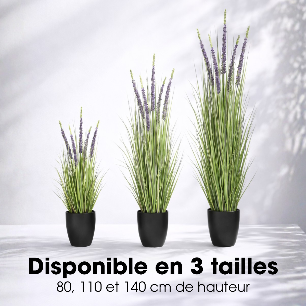 Plante artificielle ZIERGRAS violet, MICA DECORATIONS