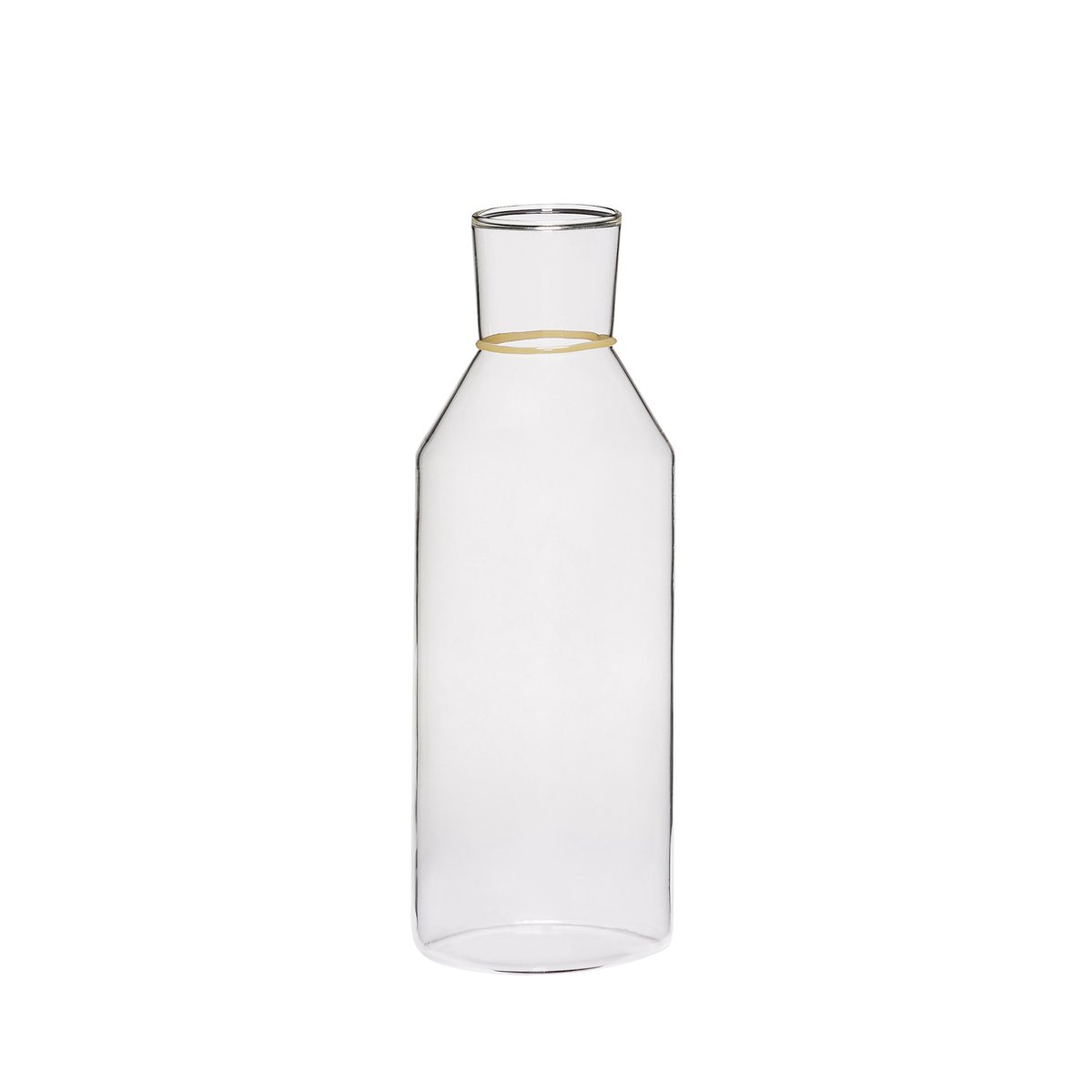 Carafe en verre ORBIT transparent/jaune, HUBSCH