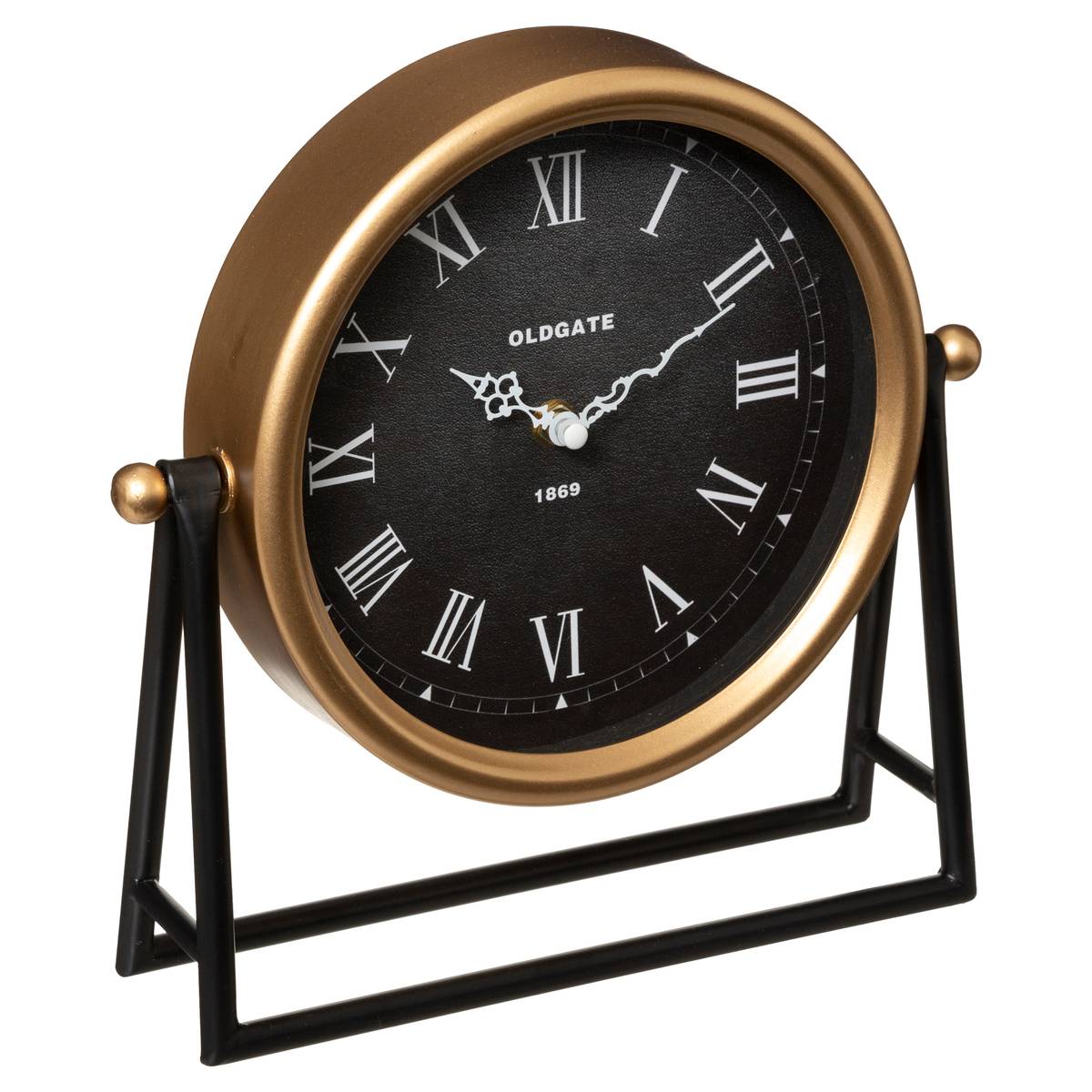 Horloge à poser vintage LUCA noir, ATMOSPHERA