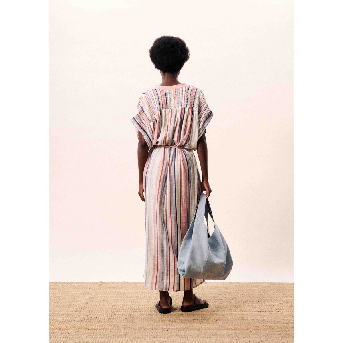 Robe longue INDIGO bleu jean, FRNCH