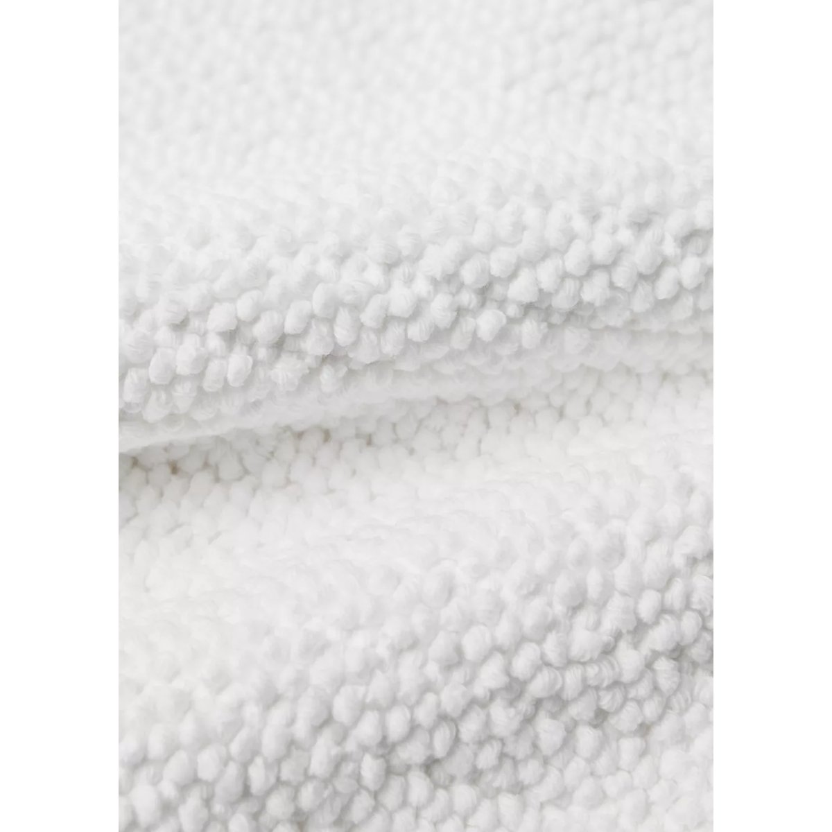 Tapis de bain réversible en coton tissé blanc, MANGO HOME