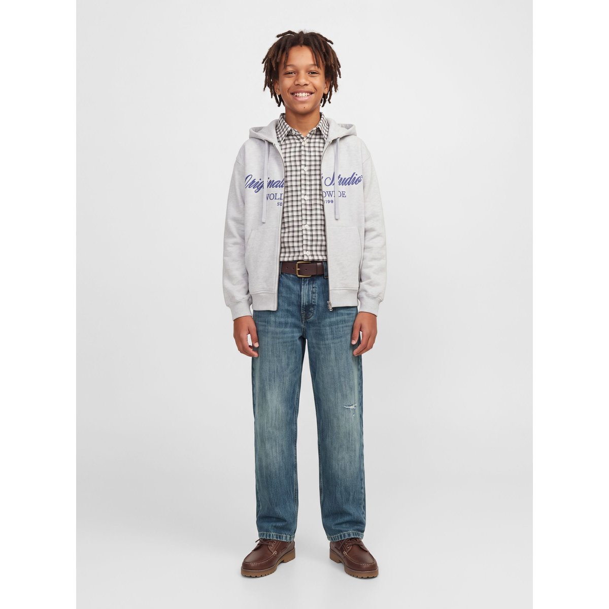 Jean Baggy Fit blue denim 1, JACK & JONES JUNIOR