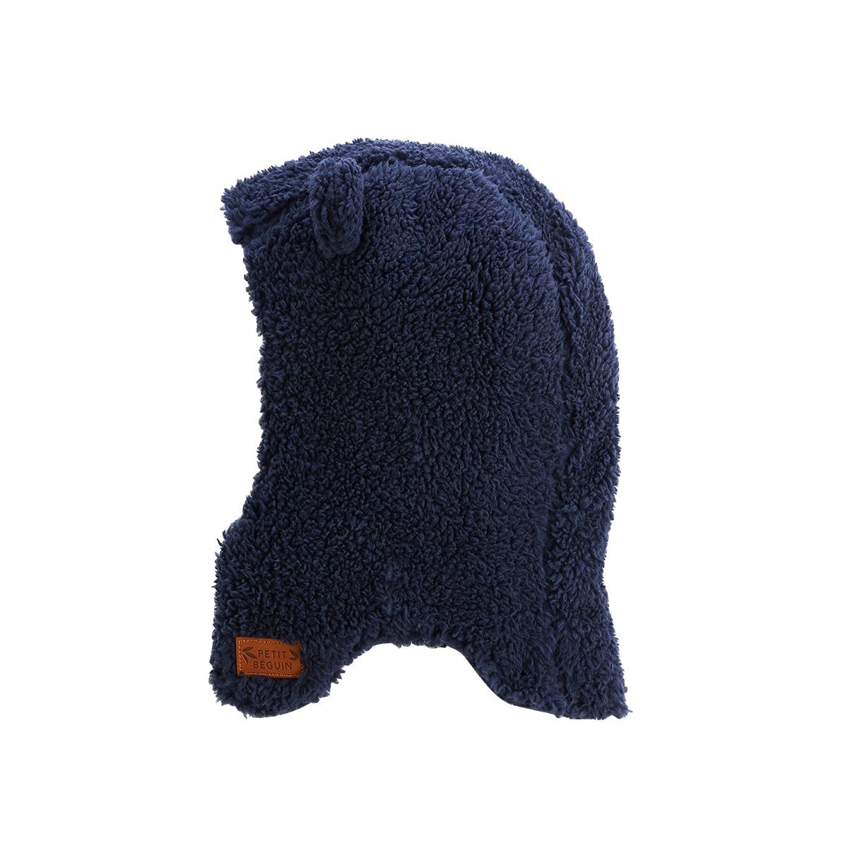 Cagoule bébé en sherpa Anouk bleu, PETIT BEGUIN