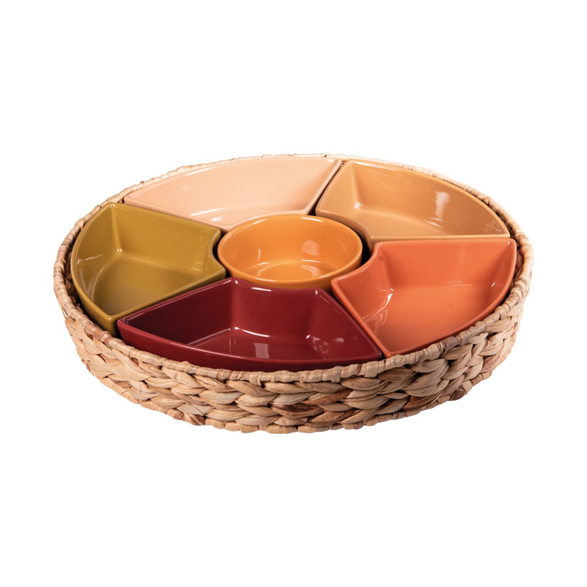 Service apéritif 7 pièces Bamba 36 cm multicolore, TABLE PASSION