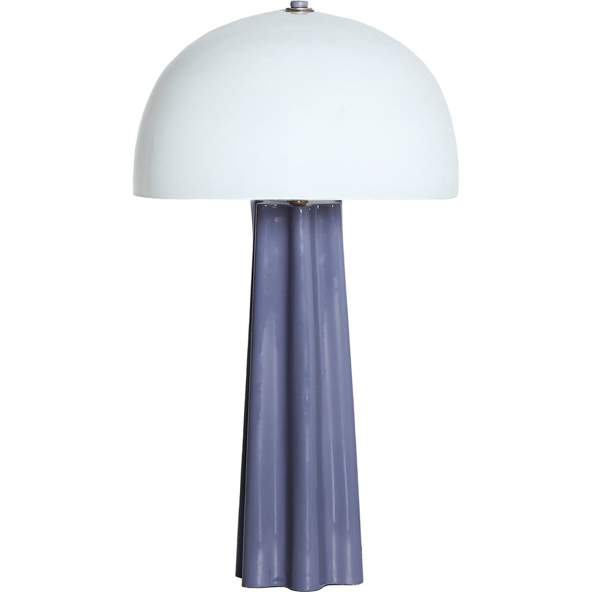 Lampe de table en verre et fer style moderne doré et blanc opaque, RECOLLECTION