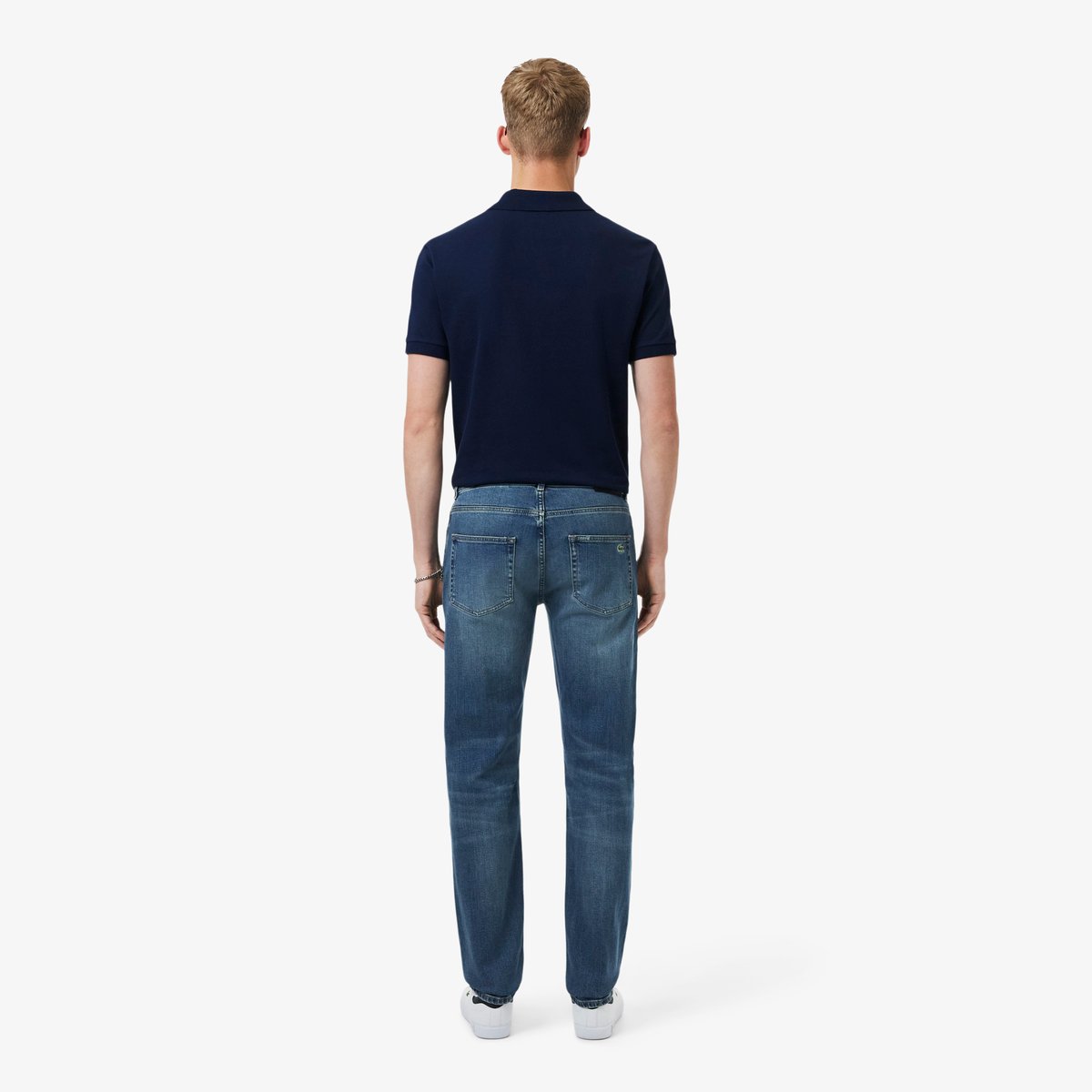 Jean 5 poches indigo slim fit bleu-mk9, LACOSTE