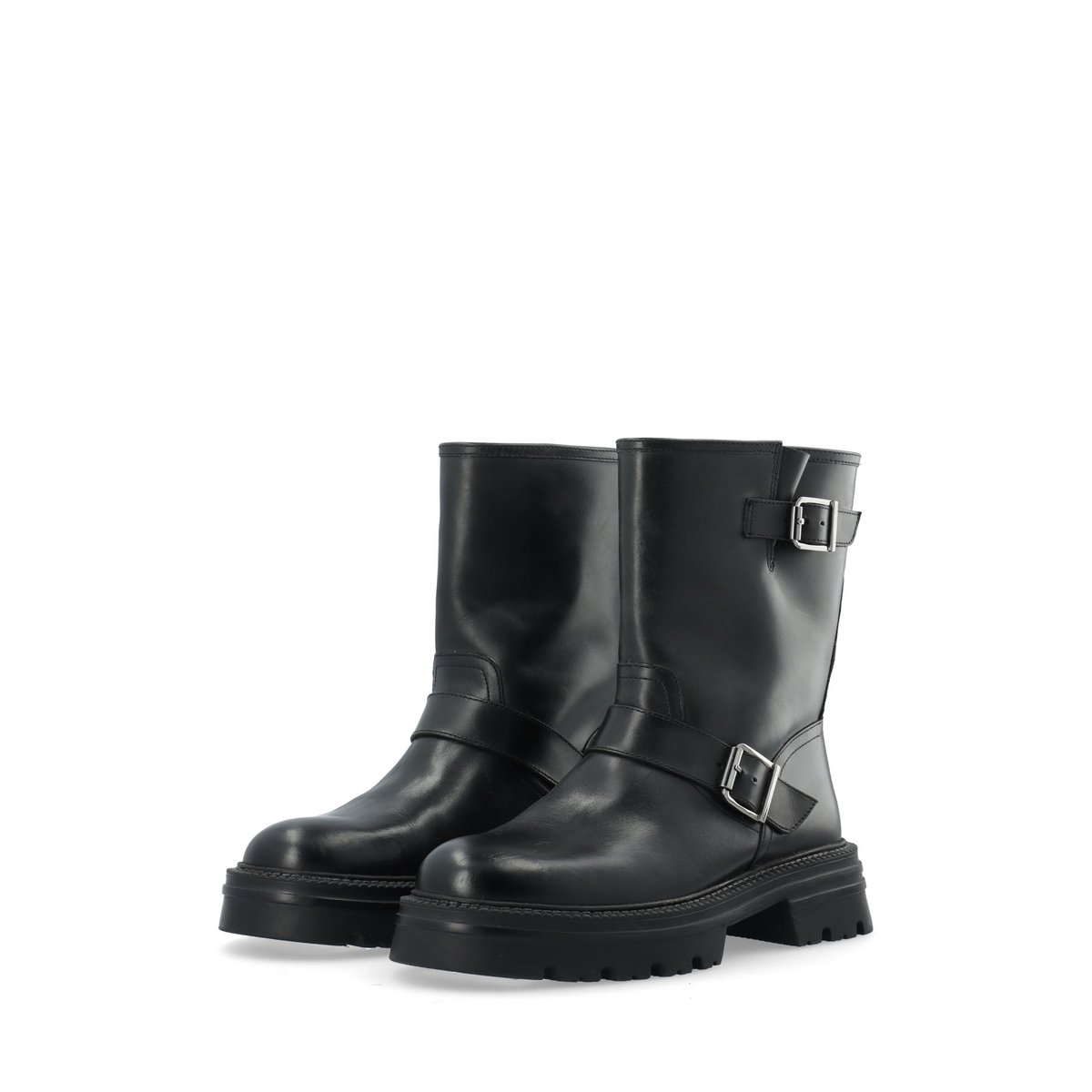 Bottes À Boucles noir - black, BIANCO