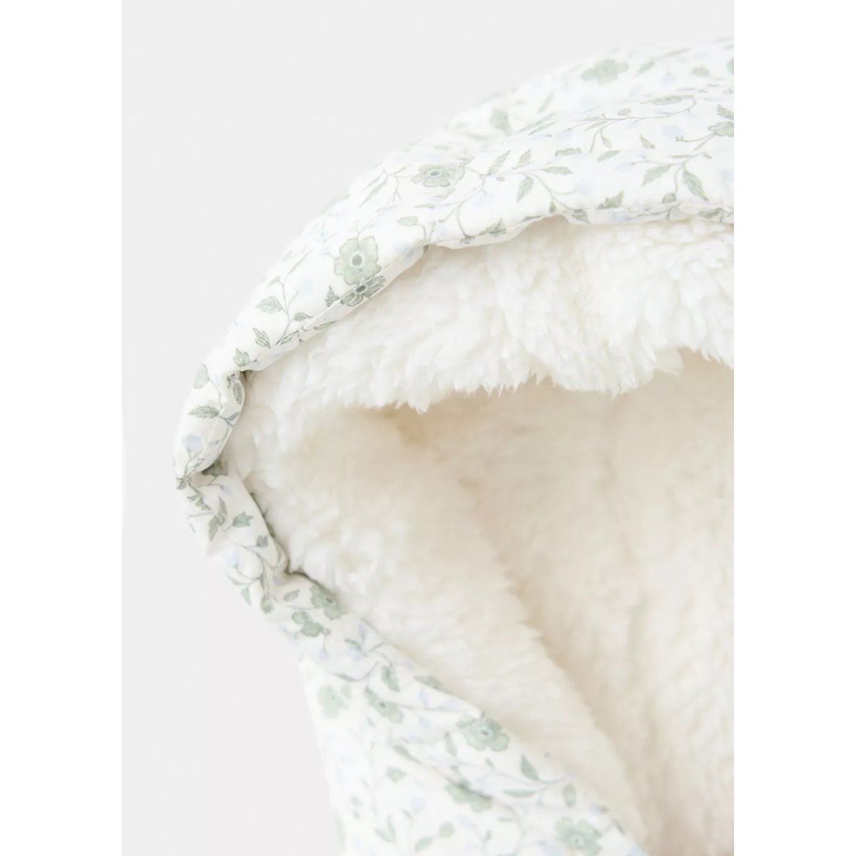 Combi-pilote matelassée à fleurs blanc cassé, MANGO BABY