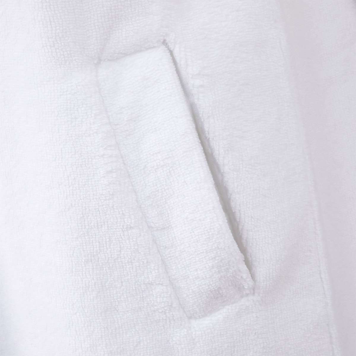 Peignoir long en polaire,DECEMBRE blanc, DESFORGES