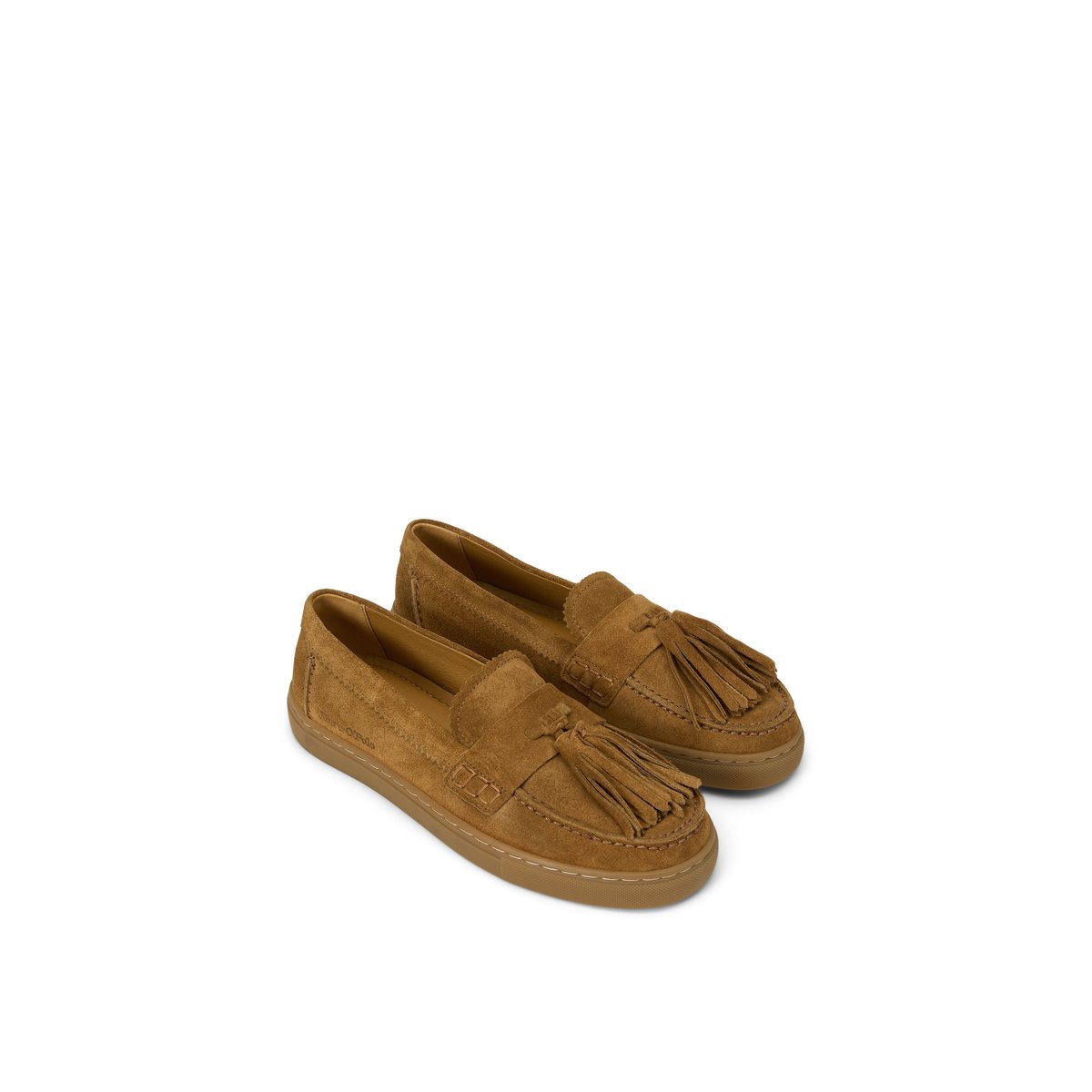 Mocassins modèle Kara en cuir velours huilé cognac, MARC O'POLO