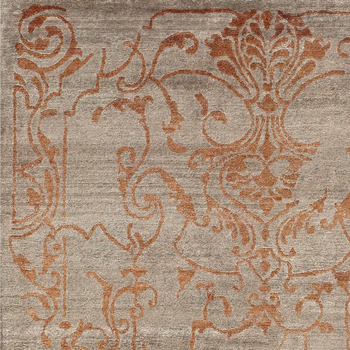 Tapis en soie de bambou noué main, SILKY beige, RECOLLECTION