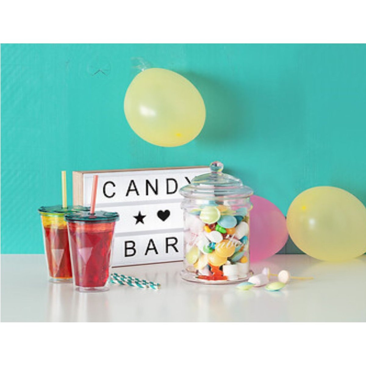 Bocal à bonbons en verre avec couvercle transparent, SECRET DE GOURMET