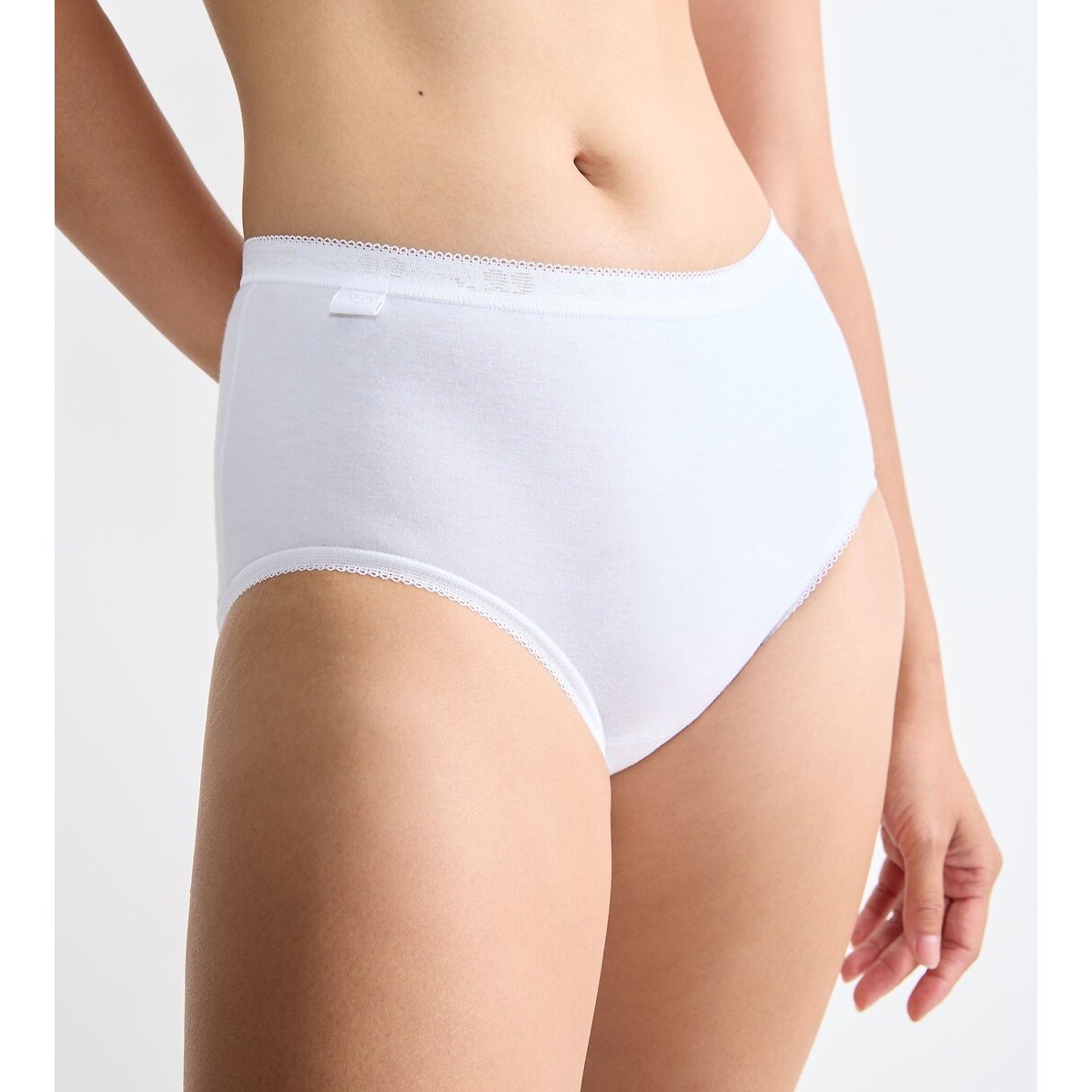 Cuecas médias Sloggi Basic (lote 3+1 grátis) branco, SLOGGI