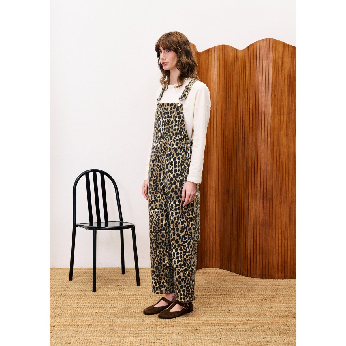 Salopette en coton à motif léopard MORINGA leopard, FRNCH