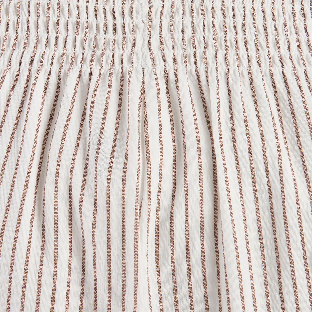 Pack of 2 Shorts yellow+striped, LA REDOUTE COLLECTIONS