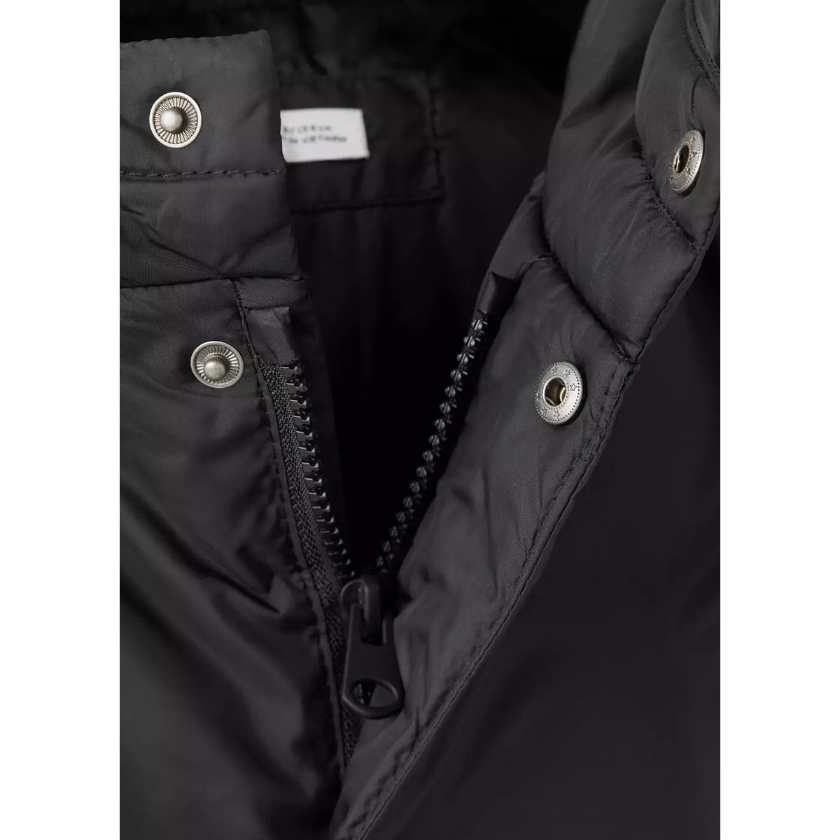 Veste matelassée capuche noir, MANGO KIDS
