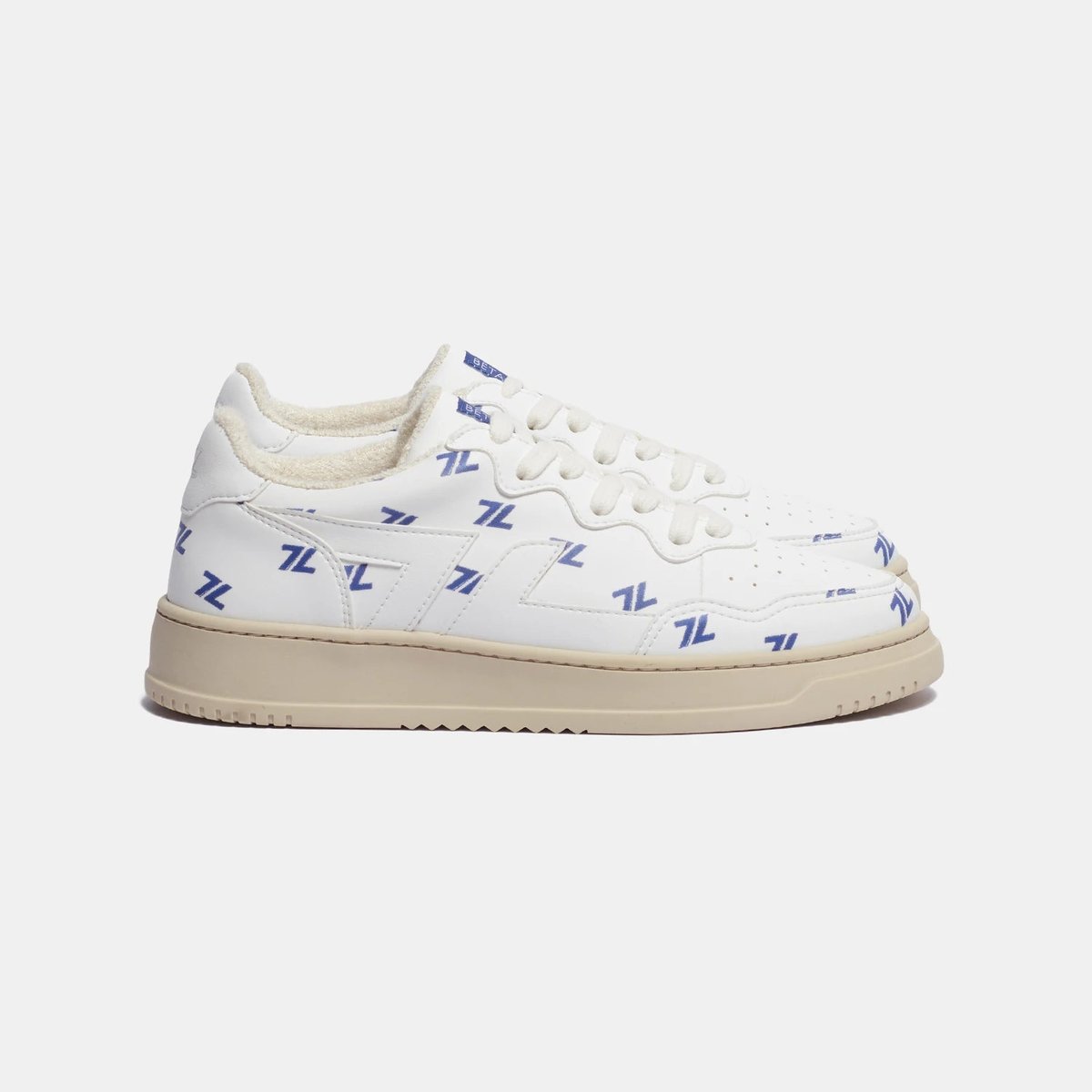 Baskets basses, Bêta 3Y bleu cobalt - beige - blanc, ZETA