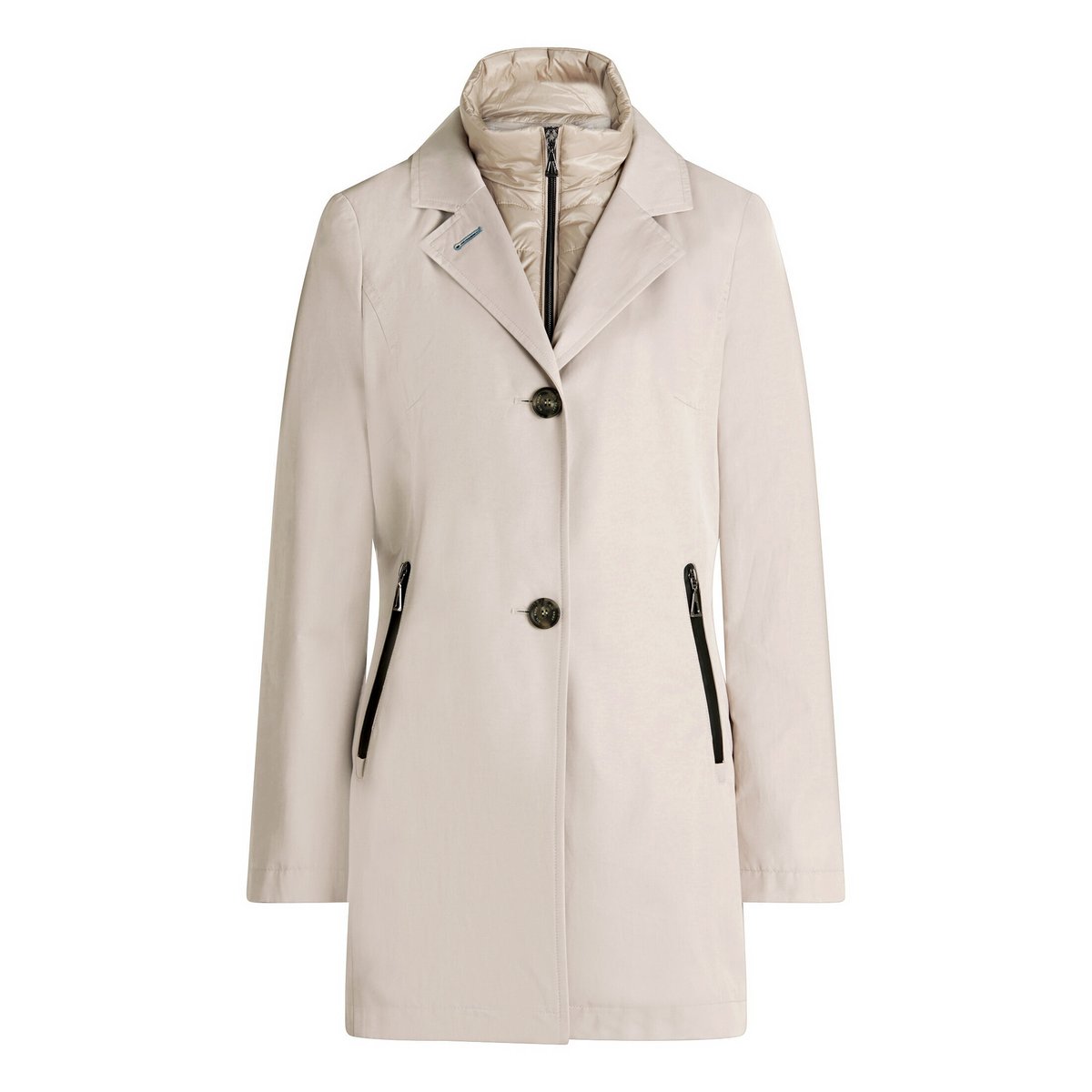 Manteau d'été à col à revers gris clair, GIL BRET