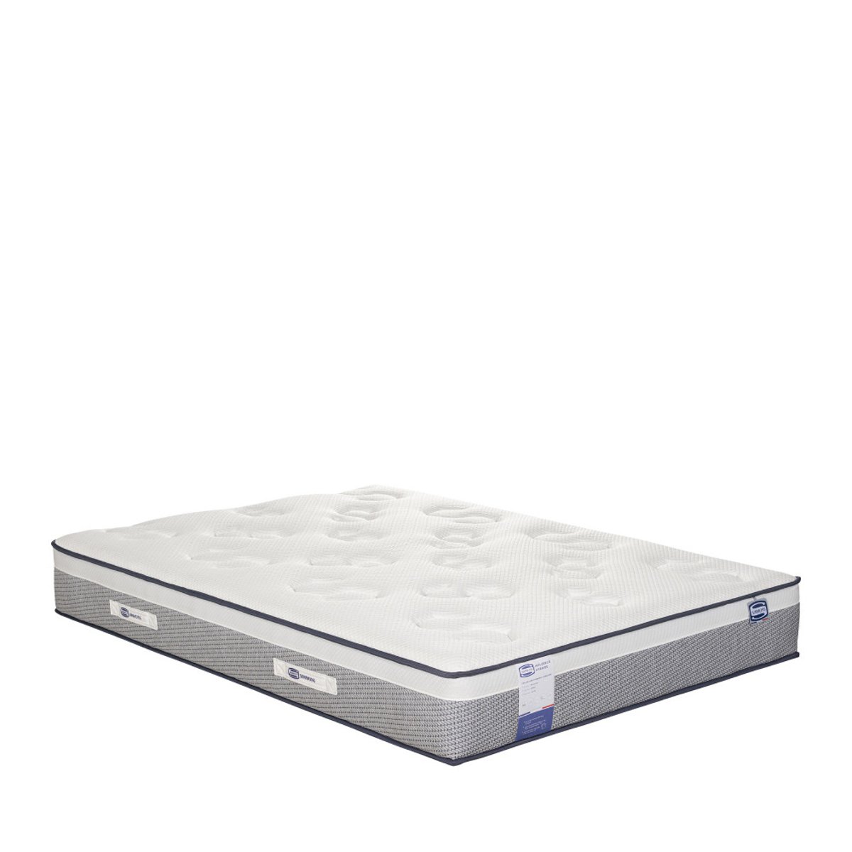 Matelas 100% ressorts et latex, accueil enveloppant- INFLUENCE-HYBRIDE couleur unique, SIMMONS